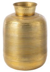 Vase anneaux aluminium doré Carla H 45 cm