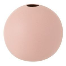 Vase boule céramique rose pastel Uchi H 18 cm