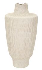 Vase décoratif effet textile élancé design naturel AURA