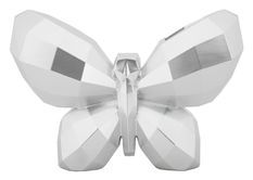 Vase décoratif papillon argenté design cubiste Papillon