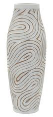 Vase décoratif résine spirale relief design élancé ALIX