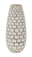 Vase décoratif résine texture géométrique design moderne RICCI