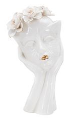 Vase décoratif visage femme doré design vénitien LANA