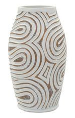 Vase en résine oblix cm ø 19,5x35 (trou cm ø 10,5)