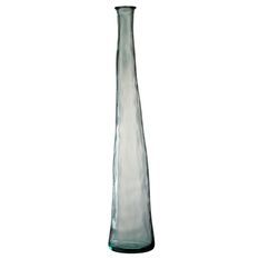 Vase en verre vert Uchi H 100 cm
