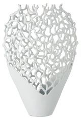 Vase mer métal blanc Carolina L 33 cm