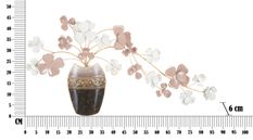 Vase mural en fer neuf cm 87,5x6x46