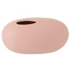 Vase ovale céramique rose pastel Uchi L 24 cm