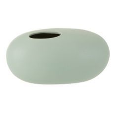 Vase ovale céramique vert pastel Uchi L 25 cm