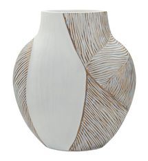 Vase résine décoratif motifs ajourés Ho Chi