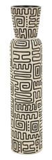 Vase résine décoratif motifs linéaires NAIROBI