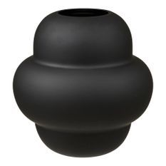Vase SILVA H 20 cm – Verre soufflé bouche noir