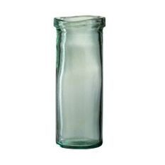 Vase verre vert Indie H 28 cm