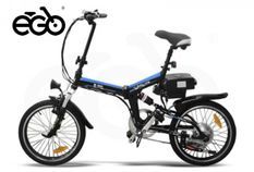 Vélo électrique E-Go Quick Line 250W noir et bleu