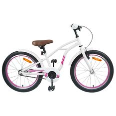 Vélo pour Enfants 18 Pouces pour les 5-7 ans Blanc