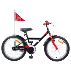 Vélo pour Enfants 18 Pouces pour les 5-7 ans Noir