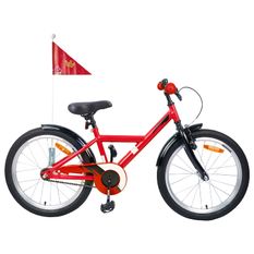 Vélo pour Enfants 18 Pouces pour les 5-7 ans Rouge