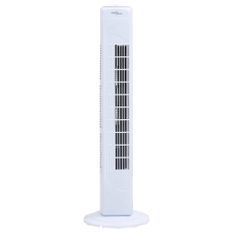 Ventilateur tour avec minuterie Φ24x80 cm Blanc