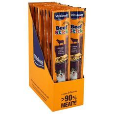 VITAKRAFT Beef Stick a l'Agneau Friandise pour chien - Lot de 50 sachets - Stick de 12g