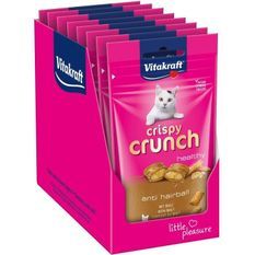 VITAKRAFT Crispy Crunch Dental Friandise pour chat au Malt - Lot de 8x60g