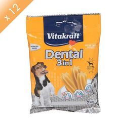 VITAKRAFT Dental pour chien - Lot de 12 sachets de 120g