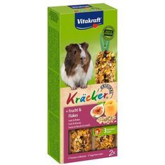 VITAKRAFT Kräcker Friandise pour Cochons d'Inde Fruits et Flocons - Lot de 10 Boîtes de 2