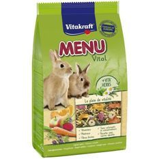 VITAKRAFT Menu Alimentation complete pour Lapins Nains - Lot de 3x4kg