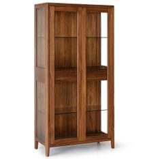 Vitrine VALENCIA – Elégance verticale en bois d’acajou