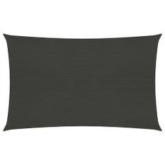 Voile d'ombrage 160 g/m² Anthracite 2,5x4 m PEHD