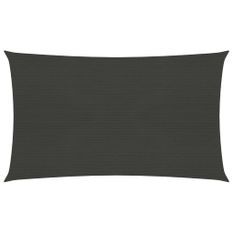 Voile d'ombrage 160 g/m² Anthracite 2x5 m PEHD