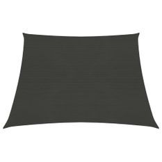 Voile d'ombrage 160 g/m² Anthracite 3/4x2 m PEHD