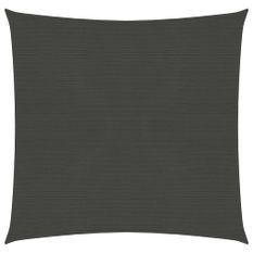 Voile d'ombrage 160 g/m² Anthracite 3x3 m PEHD