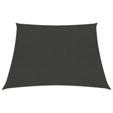 Voile d'ombrage 160 g/m² Anthracite 4/5x4 m PEHD