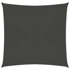 Voile d'ombrage 160 g/m² Anthracite 4x4 m PEHD