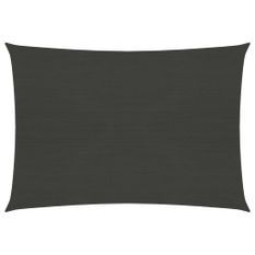 Voile d'ombrage 160 g/m² Anthracite 4x5 m PEHD