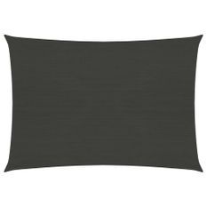 Voile d'ombrage 160 g/m² Anthracite 5x6 m PEHD
