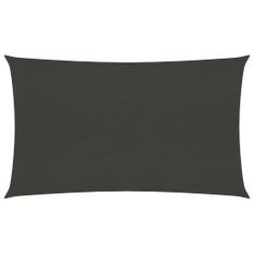 Voile d'ombrage 160 g/m² Anthracite 5x7 m PEHD