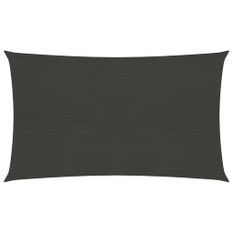 Voile d'ombrage 160 g/m² Anthracite 5x8 m PEHD