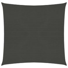 Voile d'ombrage 160 g/m² Anthracite 6x6 m PEHD