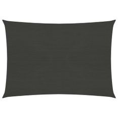 Voile d'ombrage 160 g/m² Anthracite 6x7 m PEHD