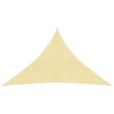 Voile d'ombrage 160 g/m² Beige 2,5x2,5x3,5 m PEHD