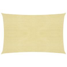 Voile d'ombrage 160 g/m² Beige 2,5x3 m PEHD