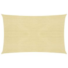 Voile d'ombrage 160 g/m² Beige 2,5x4,5 m PEHD