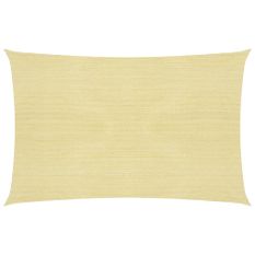 Voile d'ombrage 160 g/m² Beige 2,5x4 m PEHD