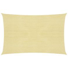 Voile d'ombrage 160 g/m² Beige 2,5x4 m PEHD