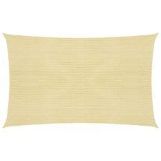 Voile d'ombrage 160 g/m² Beige 2,5x5 m PEHD