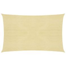 Voile d'ombrage 160 g/m² Beige 2x5 m PEHD