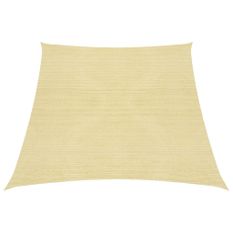 Voile d'ombrage 160 g/m² Beige 3/4x3 m PEHD