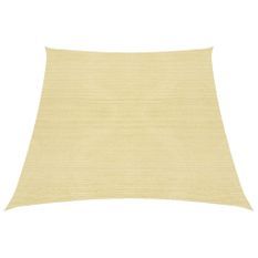 Voile d'ombrage 160 g/m² Beige 3/4x3 m PEHD