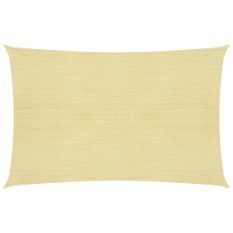 Voile d'ombrage 160 g/m² Beige 3,5x5 m PEHD